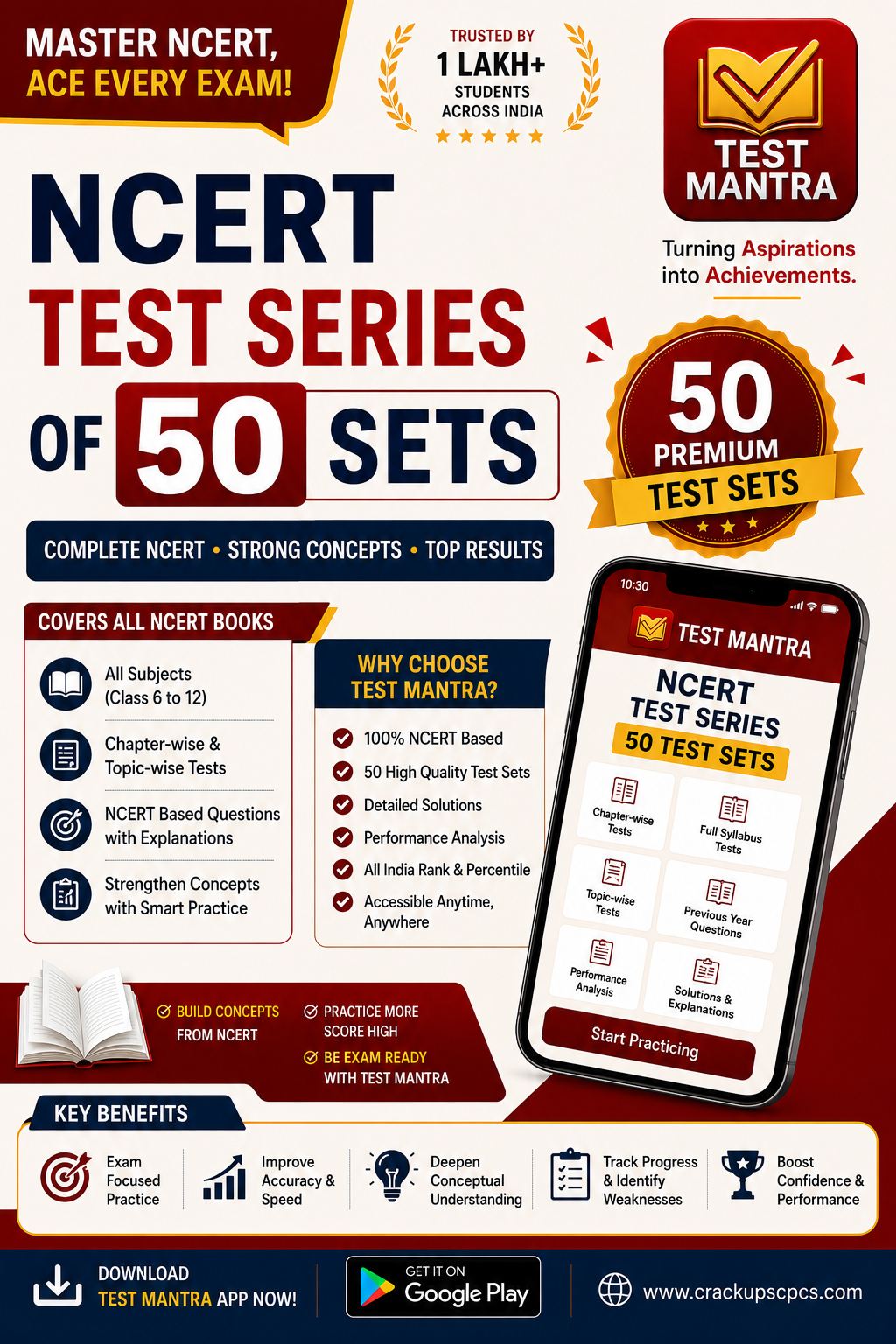 NCERT MCQ Test series for All exam 