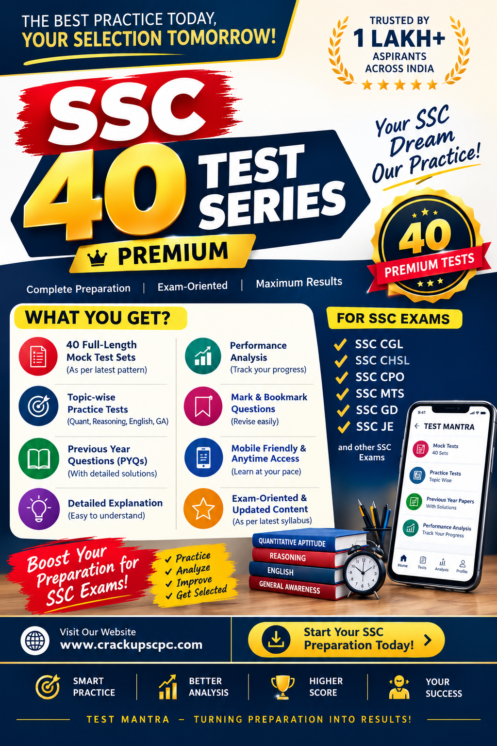 Crack SSC prelims Test series 